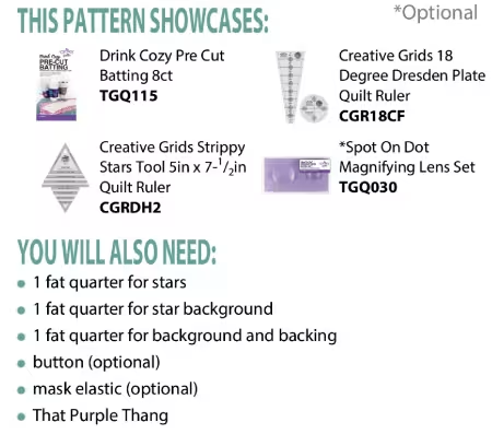 Starry Drink Cozy PDF Pattern
