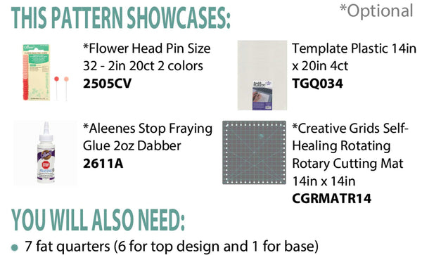 Hexie Twist Coaster Set PDF Pattern