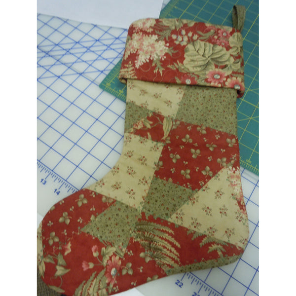 Quilted Patchwork Stocking PDF Pattern