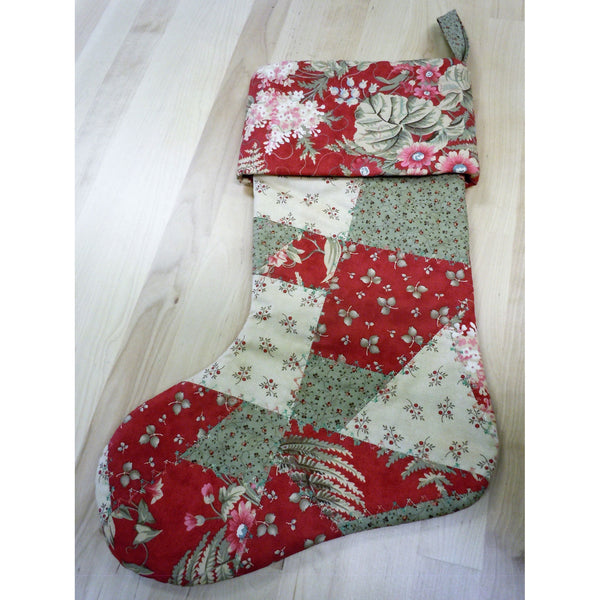 Quilted Patchwork Stocking PDF Pattern