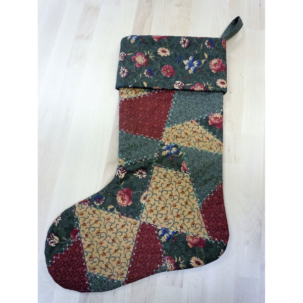 Quilted Patchwork Stocking PDF Pattern