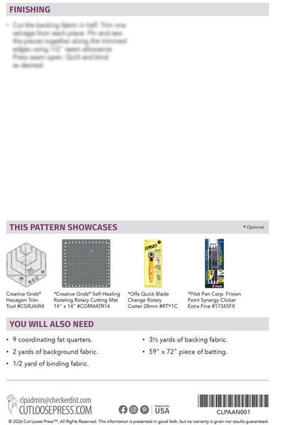 Hexagon Alley PDF Pattern