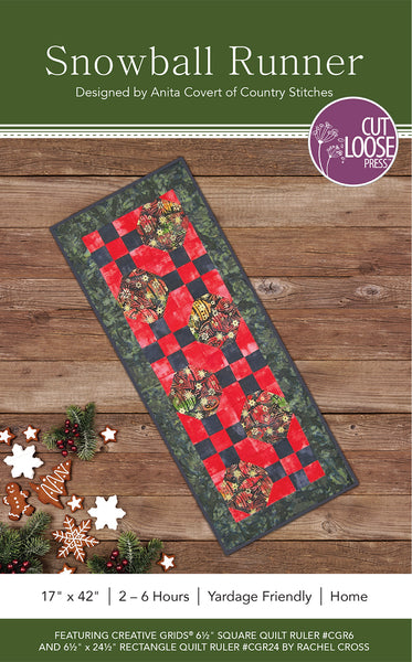 Snowball Table Runner PDF Pattern