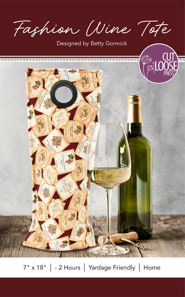 Fashion Wine Tote PDF Pattern