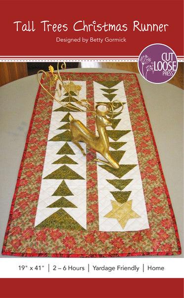 Tall Trees Christmas Table Runner PDF Pattern