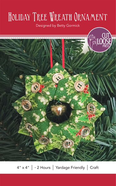Holiday Tree Wreath Ornament PDF Pattern