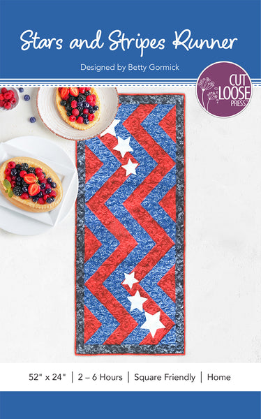 Stars and Stripes Table Runner PDF Pattern