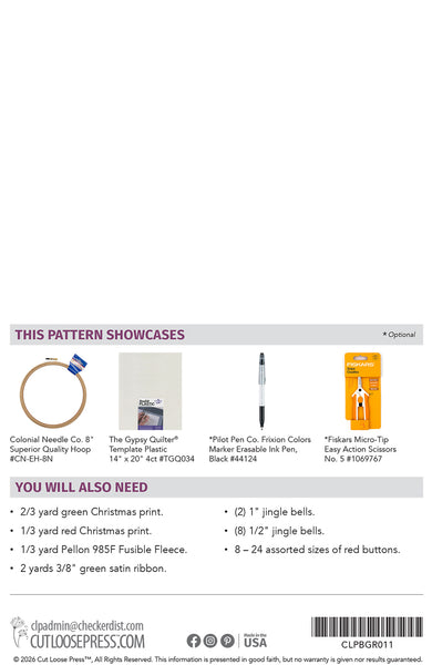 Christmas Wreath Door Hanger PDF Pattern