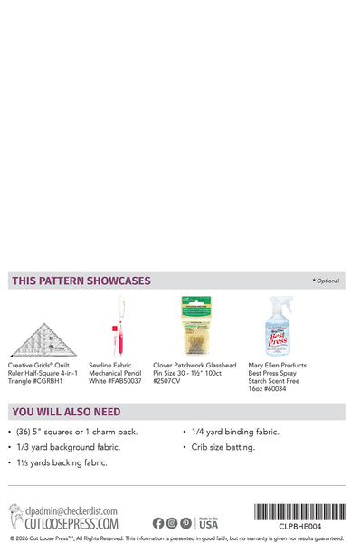 Ring Toss Table Runner PDF Pattern
