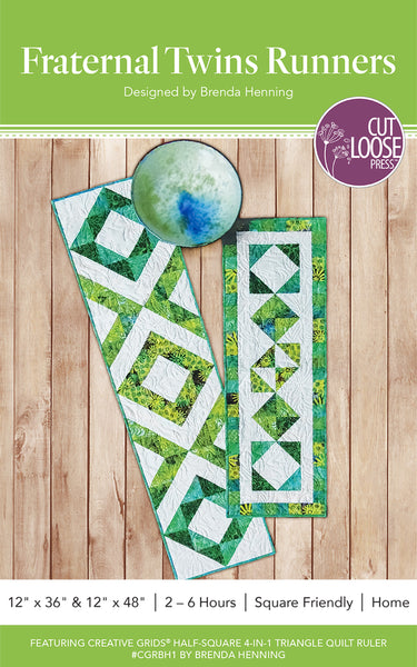 Fraternal Twins Table Runners PDF Pattern