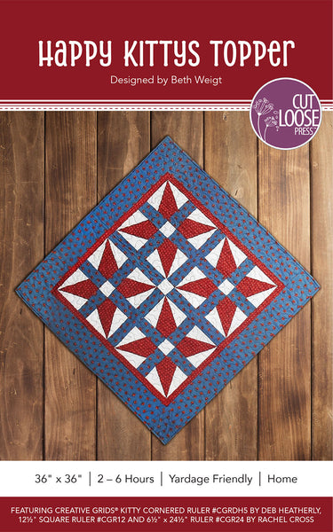 Happy Kittys Table Topper PDF Pattern