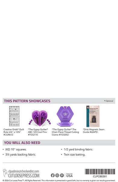 Barcode Quilt PDF Pattern