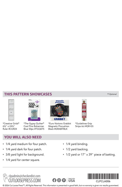 Fun Four-Patch PDF Pattern