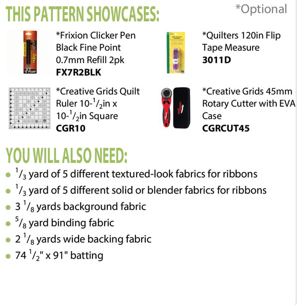 Cascading Ribbons PDF Pattern