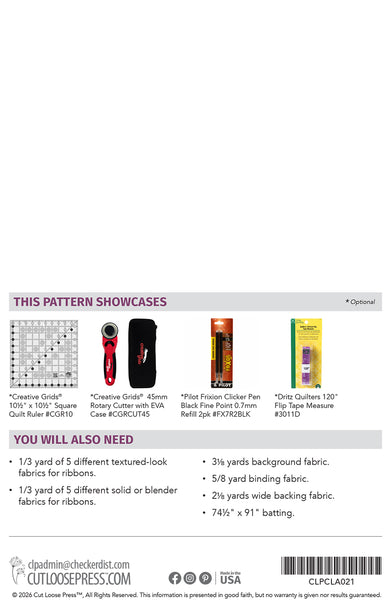 Cascading Ribbons PDF Pattern
