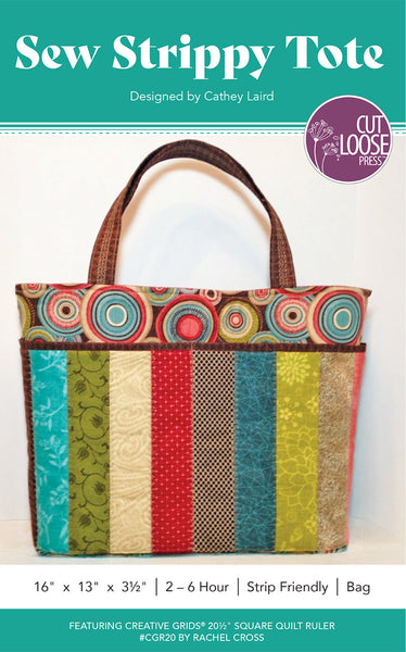 Sew Strippy Tote PDF Pattern