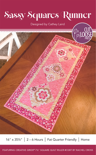 Sassy Squares Table Runner PDF Pattern