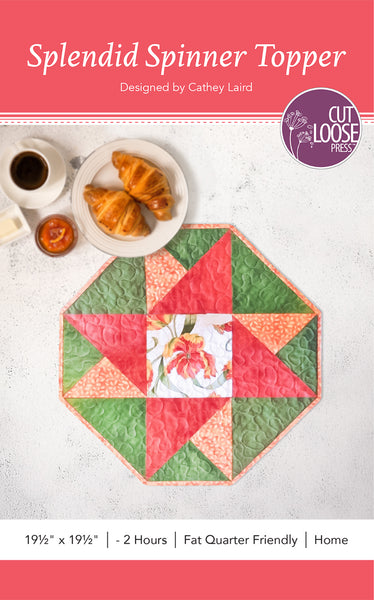 Splendid Spinner Table Topper PDF Pattern