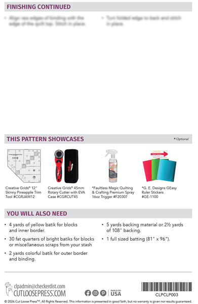 Pineapple Smoothies PDF Pattern
