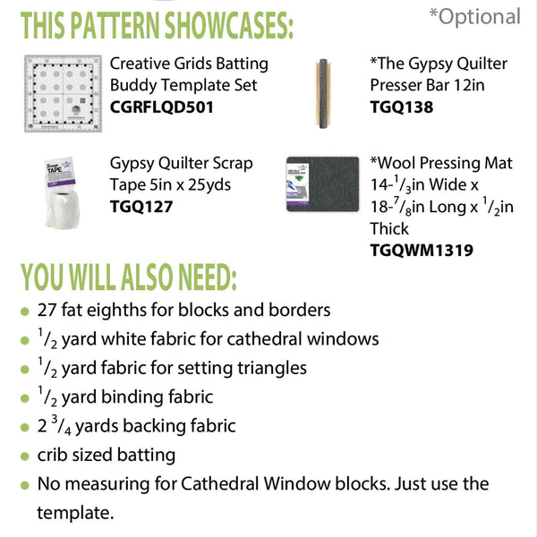 Windows Squared Baby Quilt Pattern