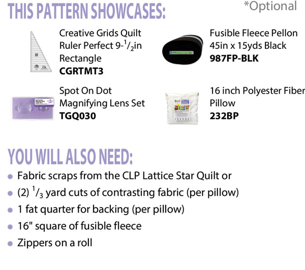 Half Rectangle Pillows PDF Pattern