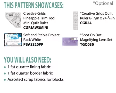 Pineapple Scrap Basket PDF Pattern