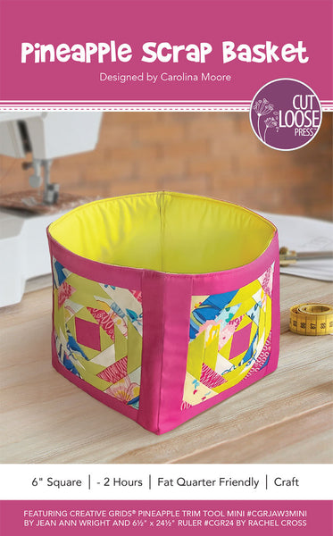 Pineapple Scrap Basket PDF Pattern