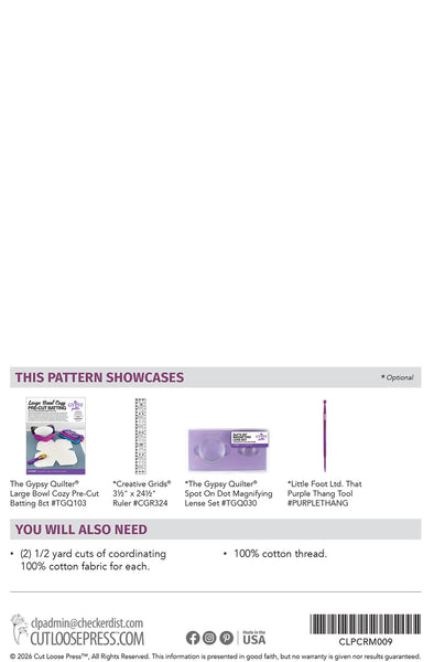 Popcorn Bowl Cozy PDF Pattern