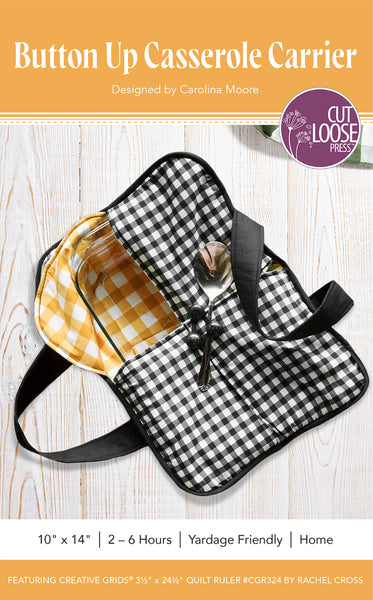 Button Up Casserole Carrier PDF Pattern