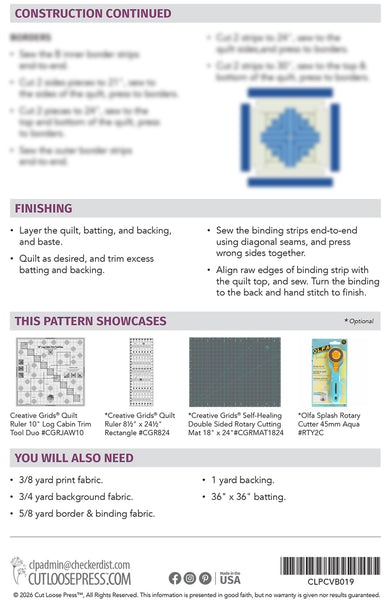 Floating Cabin PDF Pattern
