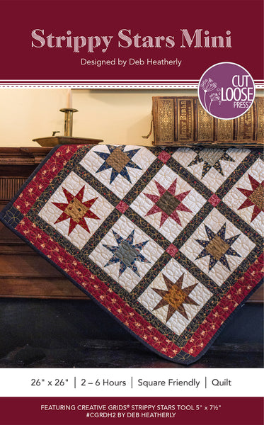 Strippy Stars Mini PDF Pattern