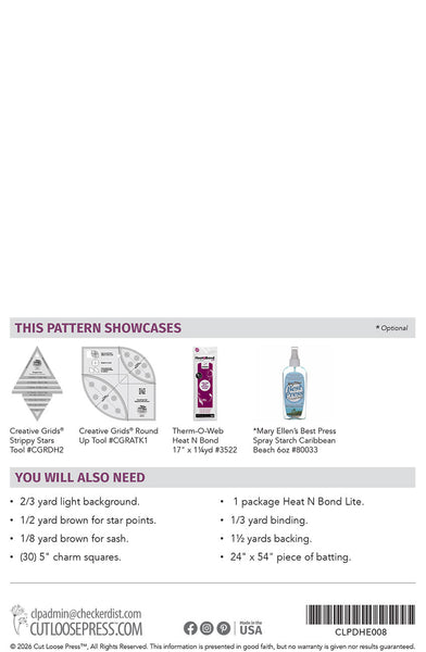 Blooming Stars Runner PDF Pattern