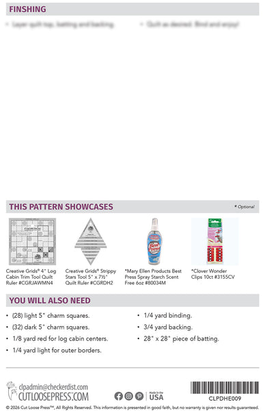 Little Logs Starburst PDF Pattern