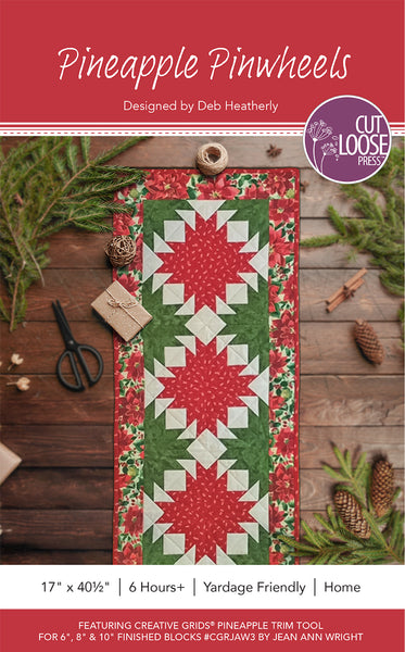 Pineapple Pinwheels Runner PDF Pattern