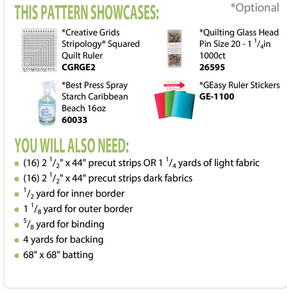Twist N Shout Rectangles PDF Pattern