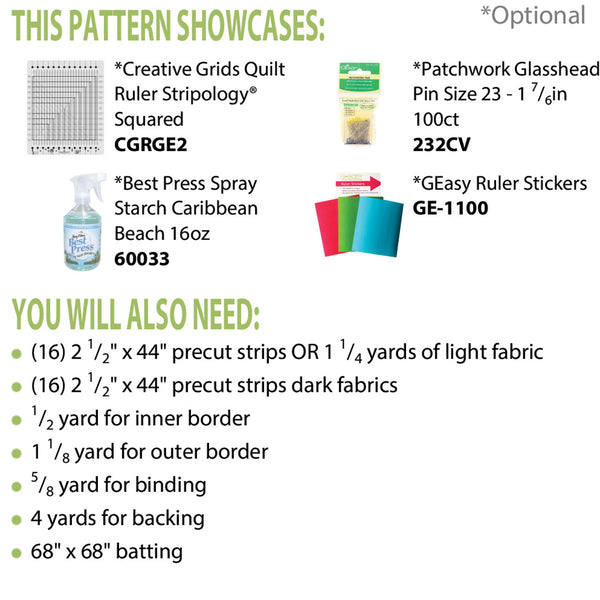 Twist N Shout Rectangles PDF Pattern