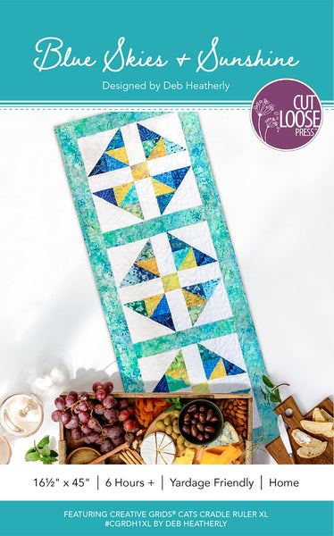 Blue Skies and Sunshine Runner PDF Pattern