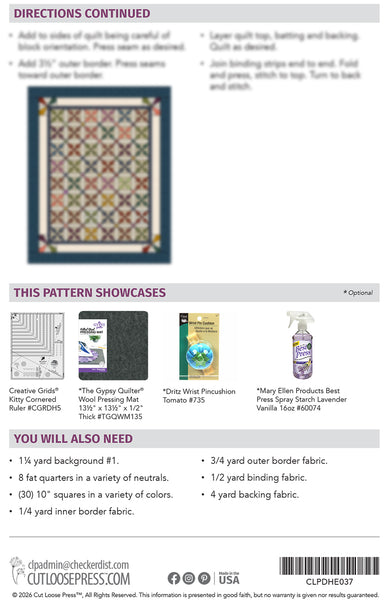Kitty Cornered Chain PDF Pattern