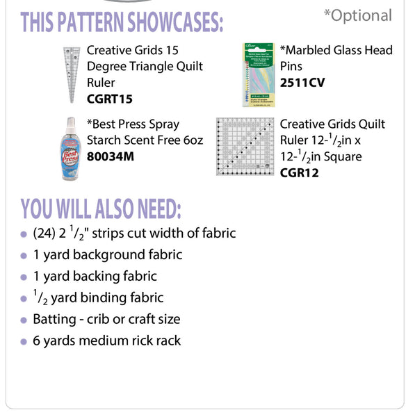 Fan Dance Table Topper PDF Pattern