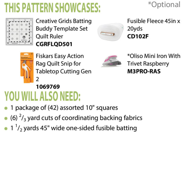 Pixie's Ragged Four Patch Pattern
