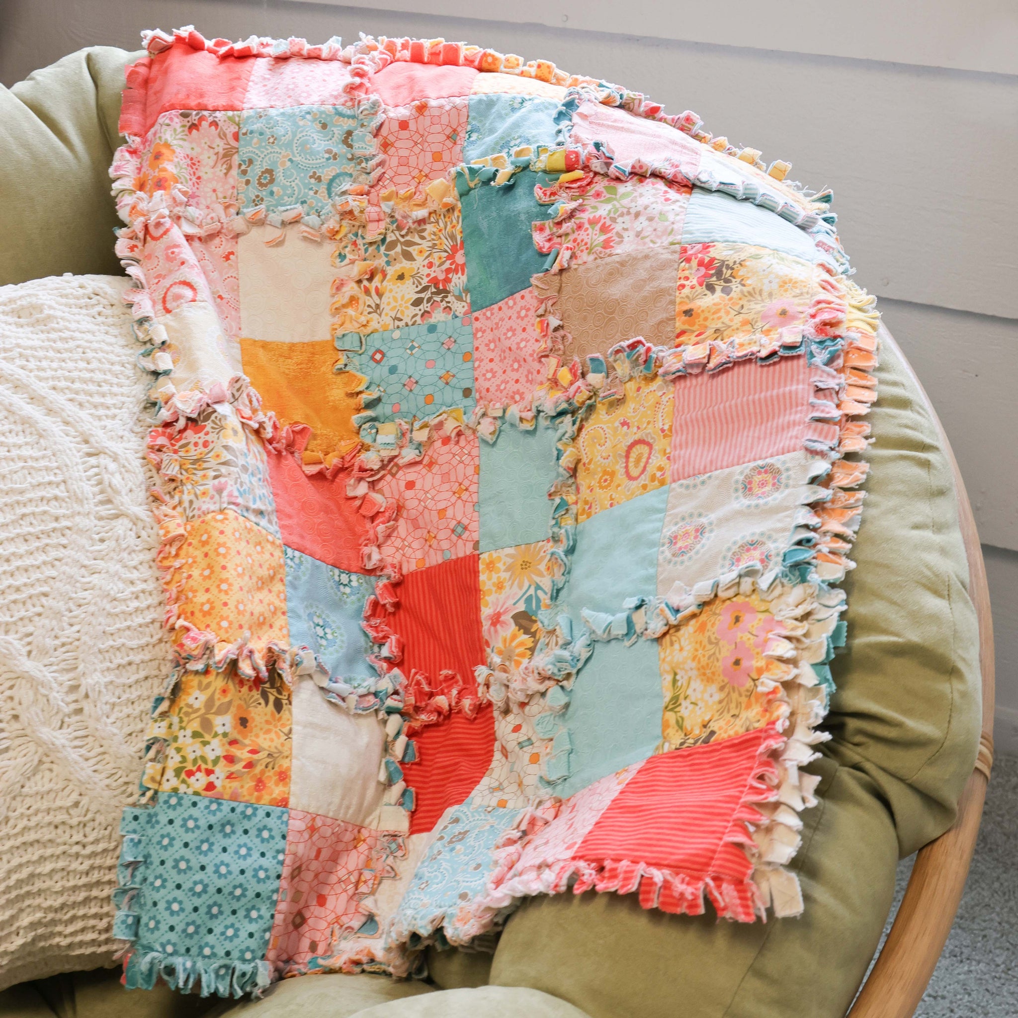 Pixie's Ragged Four Patch Pattern