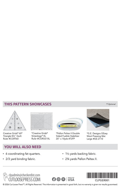 Set of 6 Hexie Placemats PDF Pattern