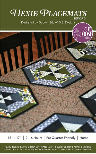 Set of 6 Hexie Placemats PDF Pattern
