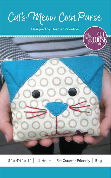 Cat's Meow Coin Purse PDF Pattern