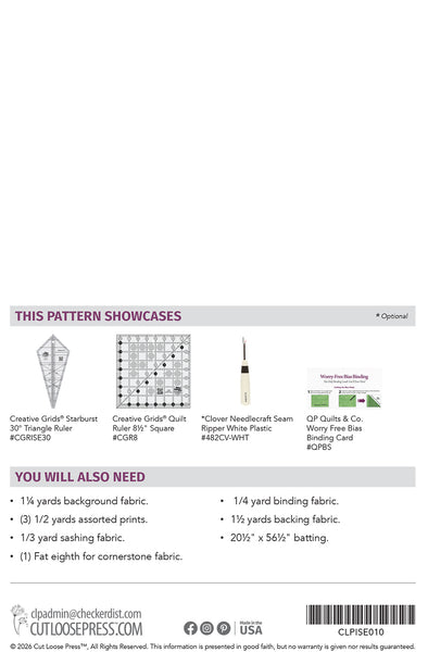 Blooming Sunset Tablerunner PDF Pattern
