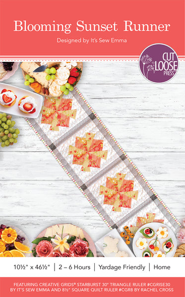 Blooming Sunset Tablerunner PDF Pattern