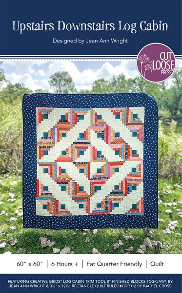 Upstairs Downstairs Log Cabin PDF Pattern