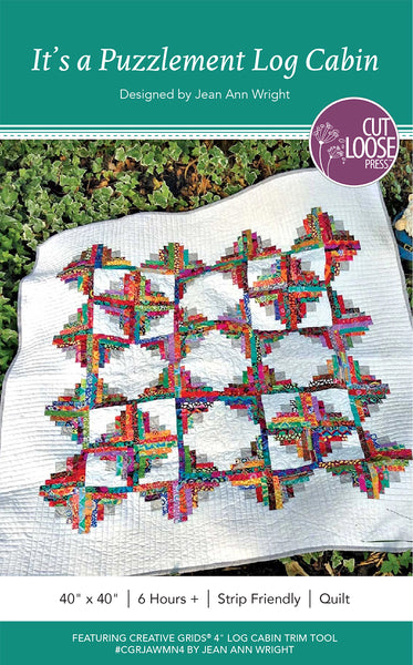 It's A Puzzlement Log Cabin PDF Pattern