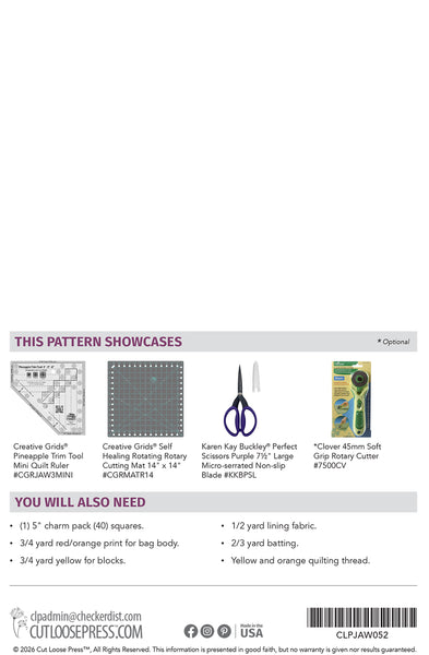 Pineapple Sizzle Tote PDF Pattern