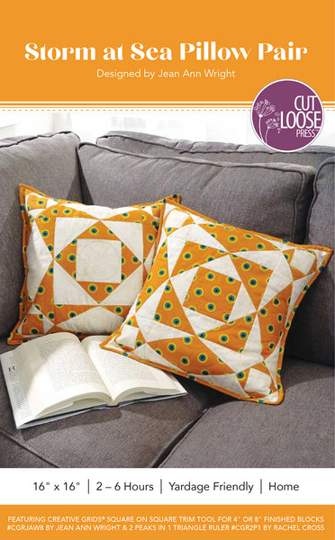 Storm at Sea Pillow Pair PDF Pattern
